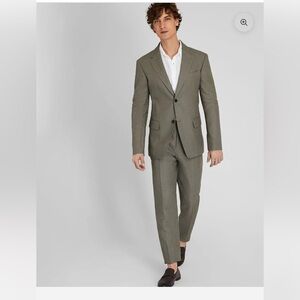 Club Monaco Men’s Irish Linen Blazer Olive Green Resort Wear Size 40 NWT